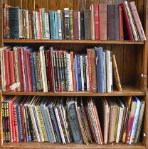 Books. Three shelves of general stock, mid-20th c and later, including Rupert annuals 1939, 1941 and