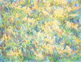Richard Box (1943-) - Yellow Flowers; White Flowers,  both signed and dated '76 or '79, acrylic on