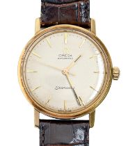 An Omega 18ct gold self winding wristwatch, Seamaster, No 18812366, calibre 552 movement, 34mm diam,