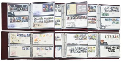 Postage stamps. Great Britain, an extensive collection of first day covers, in nine binders