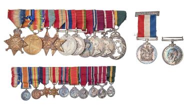 WWI and WWII, group of eleven, 1914-15 Star, British War Medal, Victory Medal, 1939-1945 Star,