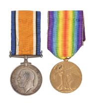 WWI, pair, British War Medal and Victory Medal Lieut F G Palmer RNR