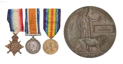 WWI, group of three, 1914-15 Star, British War Medal and Victory Medal, L27672 Gnr T Thornburn