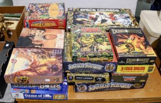 A quantity of Games Workshop and other similar role playing board games, including Dungeons and