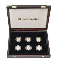 Gold coin. British Commonwealth Golden Jubilee commemorative proof six coin set, 2002, cased
