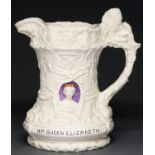A Royal Commemorative Burgess & Leigh Burleigh Ware jug - Visit of HM Queen Elizabeth to Canada