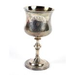 A William IV silver gilt chalice cup.