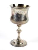 A William IV silver gilt chalice cup.