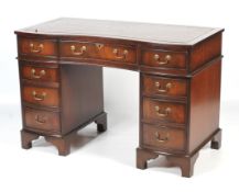 A Georgian style mahogany desk.