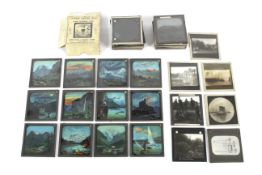 A collection of magic lantern slides.
