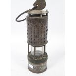 An early 20th century miner's lamp of Koehler type.