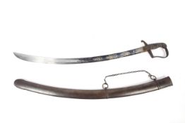 An 18th century 1796 pattern light cavalry officers sword.