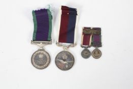 Two Queen Elizabeth II military RAF medals.