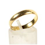 A 22ct gold wedding band, 3.4 grams, size L.