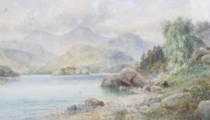 Ralph Morley (late 19th/early 20th century), Loch Eilean, watercolour on paper.