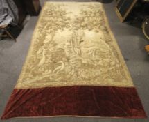 A large Aubusson style late 18th/early 19th century tapestry hanging.