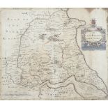 A hand coloured engraved map of The East Riding of Yorkshire.