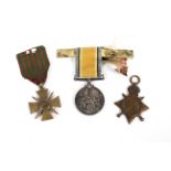 Three WWI medals.