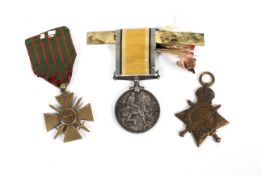 Three WWI medals.