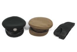 Two service dress hats, a 43rd/52nd and a side hat.