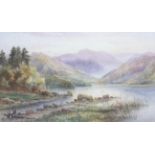 Ralph Morley (late 19th/early 20th century), Loch Landscape, watercolour on paper.