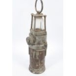 A vintage Nife Automatic Emergency miner's lamp.
