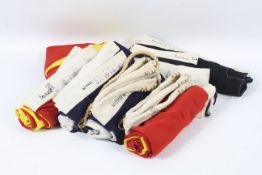 A collection of international alphabet naval flags and pennants.