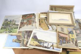 Joan Winby (20th Century), a large collection of watercolour,