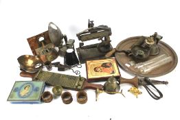 Assorted metalware and other collectables.