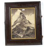 A large black and white photograph of the Matterhorn, Donald McLeish.
