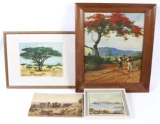 Four paintings of South African interest.