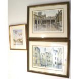 Two Louis Ward limited edition signed prints and a Terry Bevan signed print.