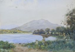H Paterson (late 19th Century School), two watercolours depicting a Scottish loch.