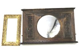 An overmantel mirror and a wall mirror.