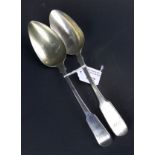 Two Georgian silver spoons.