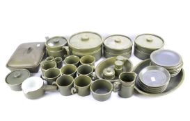 A collection of Wedgwood Greenwood pattern tea and dinner wares.