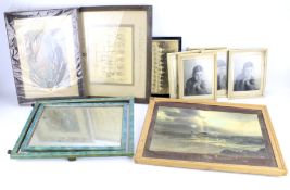 An assortment of prints and photographs.