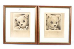 Two Sue Willis signed limited edition prints of teddy bears.