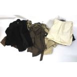 A collection of vintage ladies clothing.