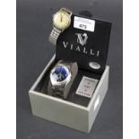 A boxed Vialli gentleman's wristwatch and a Felca watch.