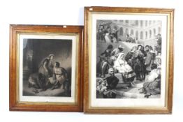 Two large late 19th century prints.