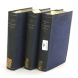 Three volumes of 'System of Minerology' by Robert Jameson.