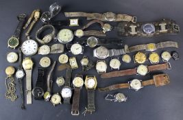 A collection of 20th century wristwatches.