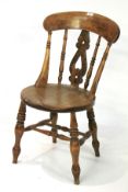 A 19th century oak chair.