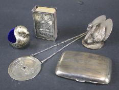 An assortment of silver and collectables.