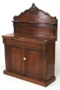 A Victorian mahogany chiffonier buffet sideboard. With single drawer and two doors.