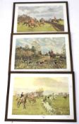 A set of three horse riding prints. Charles Simpson.