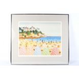 After Francois Ledan ('Fanch', 21st Century), Plage de Dinard, lithograph, circa 1983.