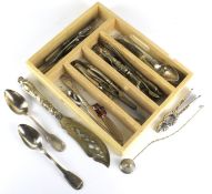 An assortment of flatware.