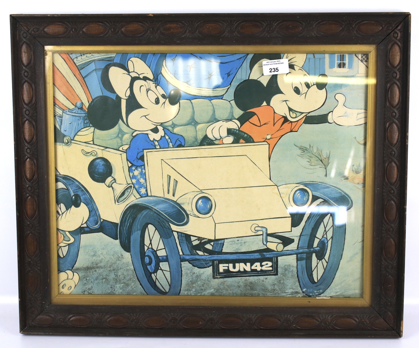 A Mickey Mouse print 'FUN42'.